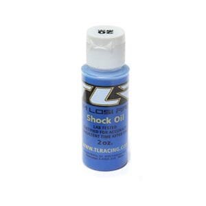 Team Losi Racing TLR74002 RC Silicone Shock Oil 20WT 195CST 2OZ for Electric Cars and Trucks