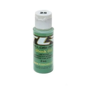 Team Losi Racing Silicone Shock Oil 25WT 250CST 2OZ TLR74004 for Fuel Powered RC Trucks