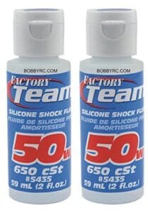 ASSOCIATED 2 Pack 50 Weight Silicone Shock Oil Fluid 50wt Perfect Oil for RC Car Shocks Includes Chicagoland RC Coupon