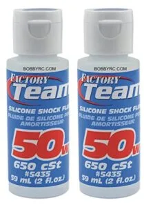 ASSOCIATED 2 Pack 50 Weight Silicone Shock Oil Fluid 50wt Perfect Oil for RC Car Shocks Includes Chicagoland RC Coupon