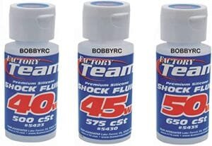 Team ASSOCIATED 3 Pack 40wt 45wt 50wt Silicone Shock Oil Fluid Best Shock Oil Weight for RC Crawler 5435 5430 5423