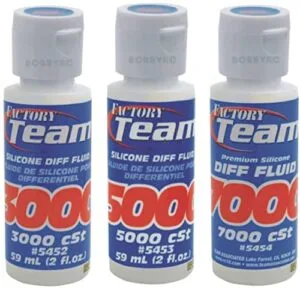 Team Associated RC Diff Oil Alternative Silicone Fluid 3000 5000 7000 3 Pack for Losi