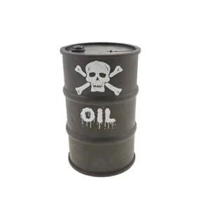 Huwaimi 6 Inch Plastic Mini Simulation RC Fuel Container for 1/10 Scale RC Cars Black