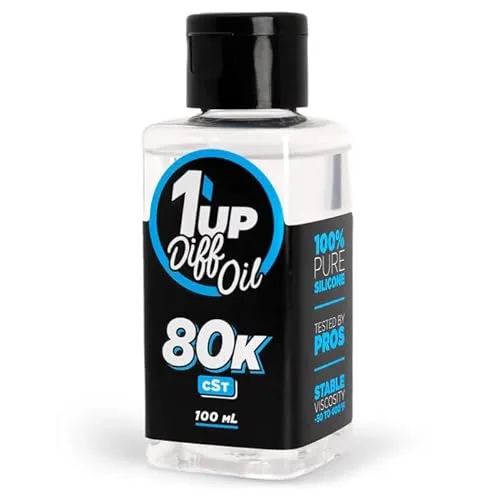 1UP Racing 110080 - Pure Silicone Diff Oil, 100ml, 80K CST