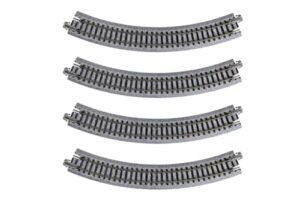 Kato USA RC Model Jets Unitrack 216mm 8 9 16 Inch Radius 45 Degree Curve Track 4 Piece
