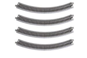 Kato USA Model Train Products Unitrack 282mm 11 Inch Radius 45 Degree Curve Track 4 Piece for Train RC Model Enthusiasts