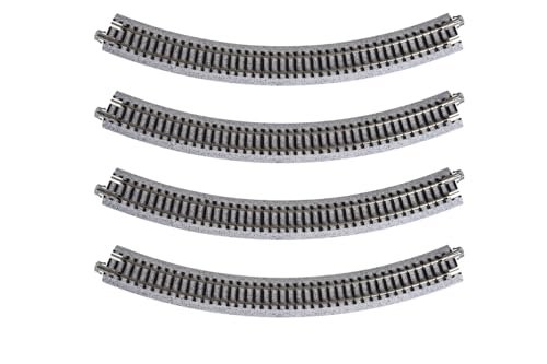 Kato USA Model Train Products Unitrack 282mm 11 Inch Radius 45 Degree Curve Track 4 Piece for Train RC Model Enthusiasts
