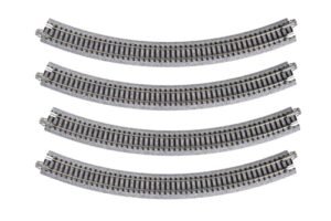 Kato USA RC Train Model Unitrack 315mm 12 3 8 Inch Radius 45 Degree Curve Track 4 Piece Set
