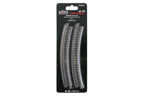 Kato N Scale Curved Unitrack R348 30 13 3 4 4pcs Scott Scale Vs Scale RC Comparison