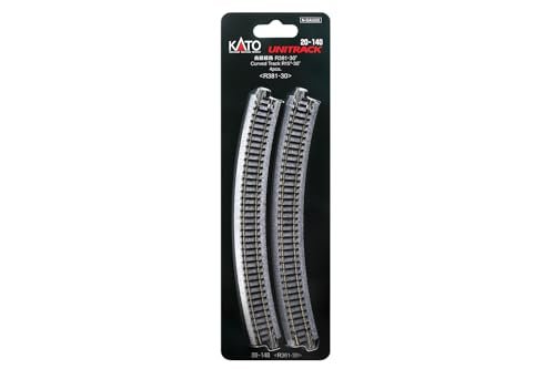 Kato N Scale RC Car Curved Unitrack R381 30 15 Inch 4 Piece Set