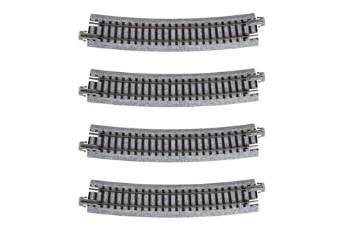 Kato USA Crane RC Model Train Unitrack 481mm 19 Inch Radius 15 Degree Curve Track 4 Piece Set