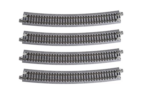Kato USA RC Model Crane Unitrack 718mm Radius 15 Degree Curve Track 4 Piece Set
