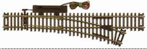 Atlas HO Scale Model RC Trucks Code 83 Remote Right Hand Turnout Switch with Simulated Wood Ties and Nickel Silver Rail