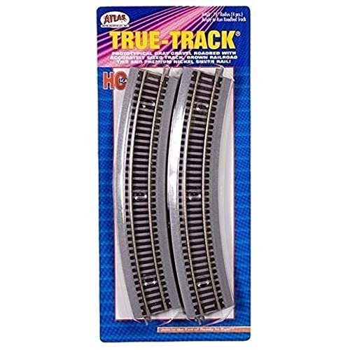 Atlas True Track 18 Inch Radius Curve Sections Package of 4 for 1 5 Scale RC Track Design HO Scale Layouts