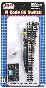 Coby RC 057 Remote Code N Code 80 Nickel Silver 6 Right Atlas Trains Switch