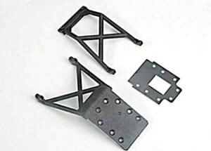 Traxxas 4133 Skid Plates and Fiberglass Transmission Spacer Nitro RC Transmission Upgrade Kit for Nitro Stampede 228 Pack