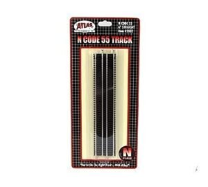 Atlas Trains N Code 55 Nickel Silver 6 Inch Straight Track Paint Code RC Compatible