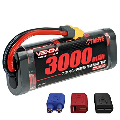Venom Drive Series 6S 3000mAh 7.2V NiMH Battery for RC Hauler Truck with Universal 2.0 Plug