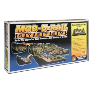 Woodland Scenics ST4801 Mod U Rail System Straight Track for Model Railroads