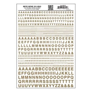 Elegant Gothic Gold Lettering Set for Premium Decorative Projects