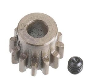Robinson Racing 1212 Extra Hard High Carbon Steel Motor Pinion Gear 5Mm Bore 1.0 Mod Pitch 12 Tooth for Rastar Ferrari F138 RC Scale 1 12