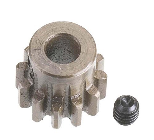 Robinson Racing 1212 Extra Hard High Carbon Steel Motor Pinion Gear 5Mm Bore 1.0 Mod Pitch 12 Tooth for Rastar Ferrari F138 RC Scale 1 12