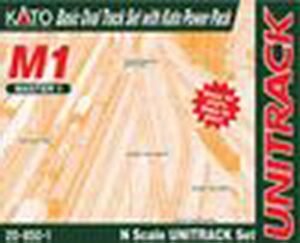 Kato USA M1 UNITRACK Basic Oval RC Oval Bodies Train Set with Power Pack