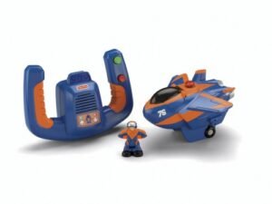 Fisher Price RC Jet Plane Crashes and Explodes GeoAir Plane Blue Flash with Dynamo Dan