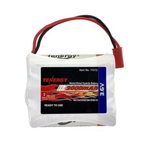 Tenergy 3.6V 2000mAh NiMH Battery Pack with BEC Connector for RC Airplanes and Walking Robots