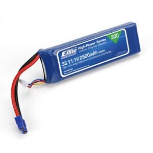 E flite 2500mAh 3S 11.1V 30C LiPo Battery with EC3 Connector