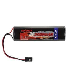 Tenergy Tyco RC 12V NiMH Rechargeable Battery Pack 2000mAh High Capacity with Hitec Connectors for Futaba Airtronic and Hitec RC Air Transmitters