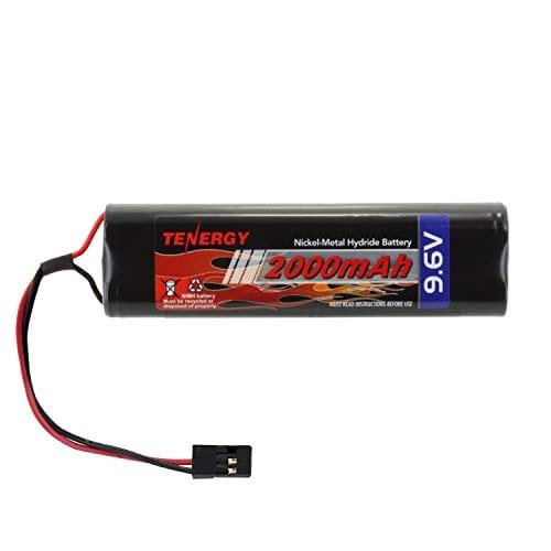 Tenergy Tyco RC 12V NiMH Rechargeable Battery Pack 2000mAh High Capacity with Hitec Connectors for Futaba Airtronic and Hitec RC Air Transmitters