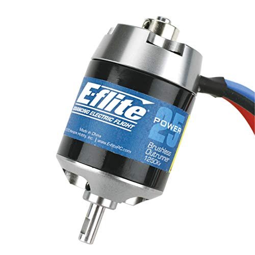 E flite Power 25 BL Outrunner Motor 1250Kv EFLM4025B Electric Brushless Motors Air Compatible with RC Nitro Fuel 25