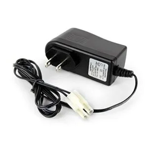 Tenergy Tamiya RC Battery Charger for 9.6V 8S NiMH NiCd Battery Packs with Standard Tamiya Connector 400mA AC Plug Charger