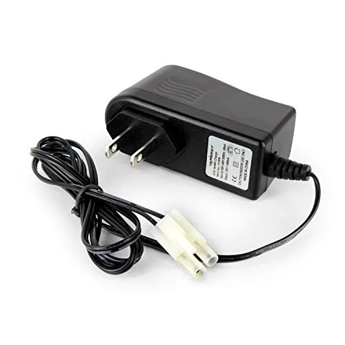 Tenergy Tamiya RC Battery Charger for 9.6V 8S NiMH NiCd Battery Packs with Standard Tamiya Connector 400mA AC Plug Charger