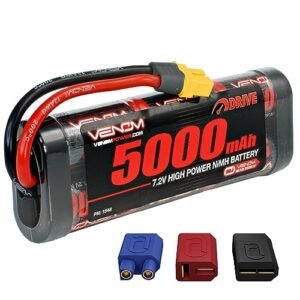 Venom 7.2V 5000mAh 6 Cell NiMH Battery with Universal Plug for RC Vehicles