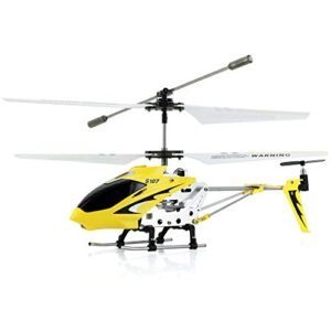 Tenergy Syma Apache RC Helicopter Yellow 3 Channel Remote Control Indoor Flyer
