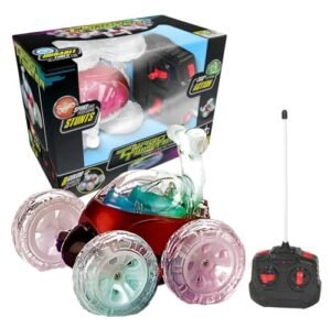 Mindscope Nitro RC Turbo Twisters RED 27 MHz LED Light Up Stunt Remote Control Vehicle