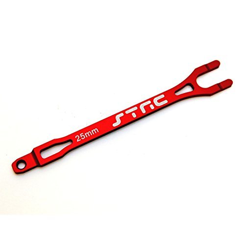 ST Racing Concepts ST3727R Aluminum Pro Racing Battery Strap for Traxxas Slash Red