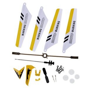 EastVita S107 RC Helicopter Parts Full Replacement Set 19 Pieces Yellow