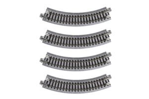 Kato USA RC Model Train Set UNITRACK Compact Tracks 4 Piece 150mm 6 Inch Radius 45 Degree