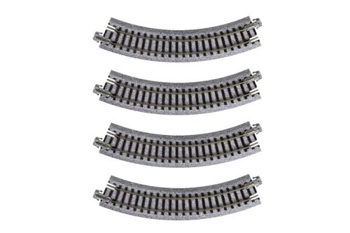 Kato USA RC Model Train Set UNITRACK Compact Tracks 4 Piece 150mm 6 Inch Radius 45 Degree