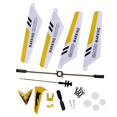 DAYANCube Syma S107 Do It Yourself RC Helicopter Replacement Parts Yellow Set