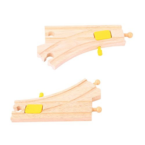Bigjigs Rail Mechanical Switches Pack of 2 Compatible with Major Wooden Rail Brands Perfect for Planning Routes Are RC Cars Enthusiasts