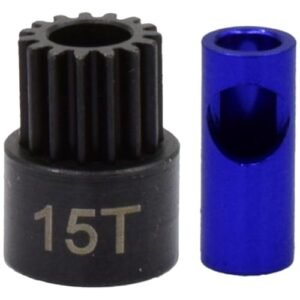 Hot Racing NSG815 15t Steel 48p Pinion Gear 5mm or 1 8
