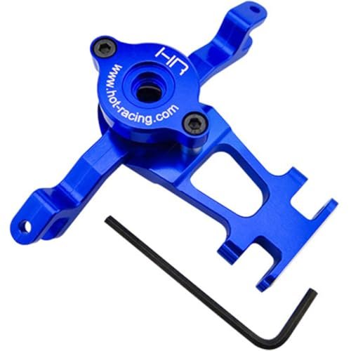 Hot Racing RVO4806 Blue Aluminum Steering Assembly for Monster Truck Hot Wheels RC