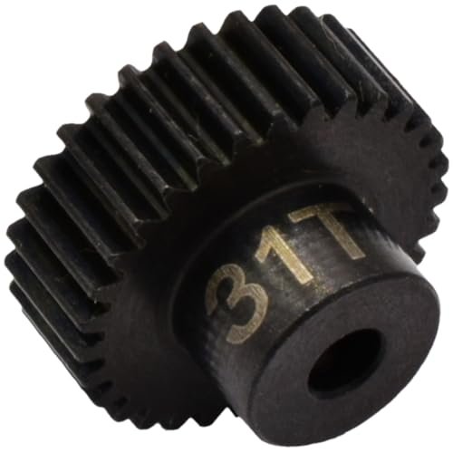 Hot Racing CSG1831 31t 48p Hardened Steel Pinion Gear for Hot Wheels RC Nitro Speeders 1/8 Bore