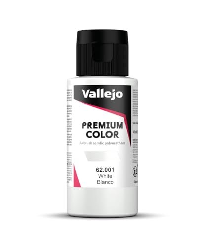 Vallejo Premium RC Tatoueur White Paint for RC Car Body Shells 60ml Bottle