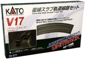 Kato USA V17 UNITRACK Japanese Packaging Concrete Slab Double Oval Track Set for RC Slab Enthusiasts
