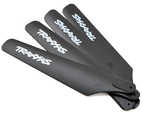 Traxxas Tra6316 RC Rotor Starter Upper and Lower Black Rotor Blade Set 4 Pack for Dr 1